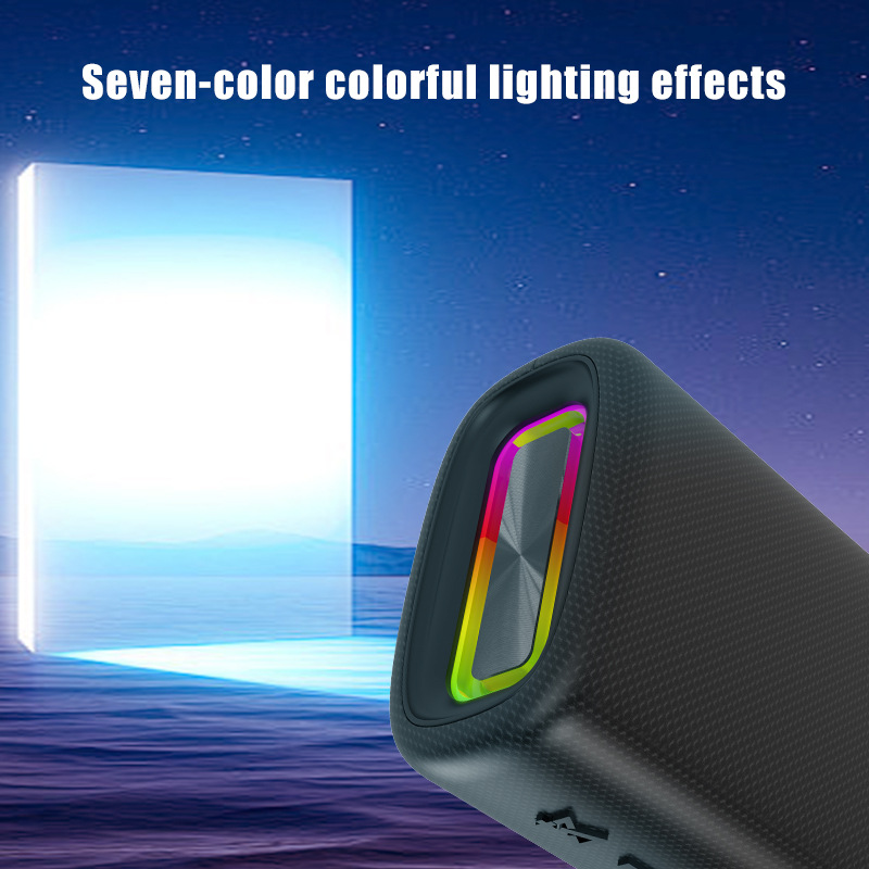 The AOOLIF fabric wireless Bluetooth speaker comes with a waterproof IPX4 Bluetooth speaker, a small steel cannon, and a card-inserting private mold pic 9