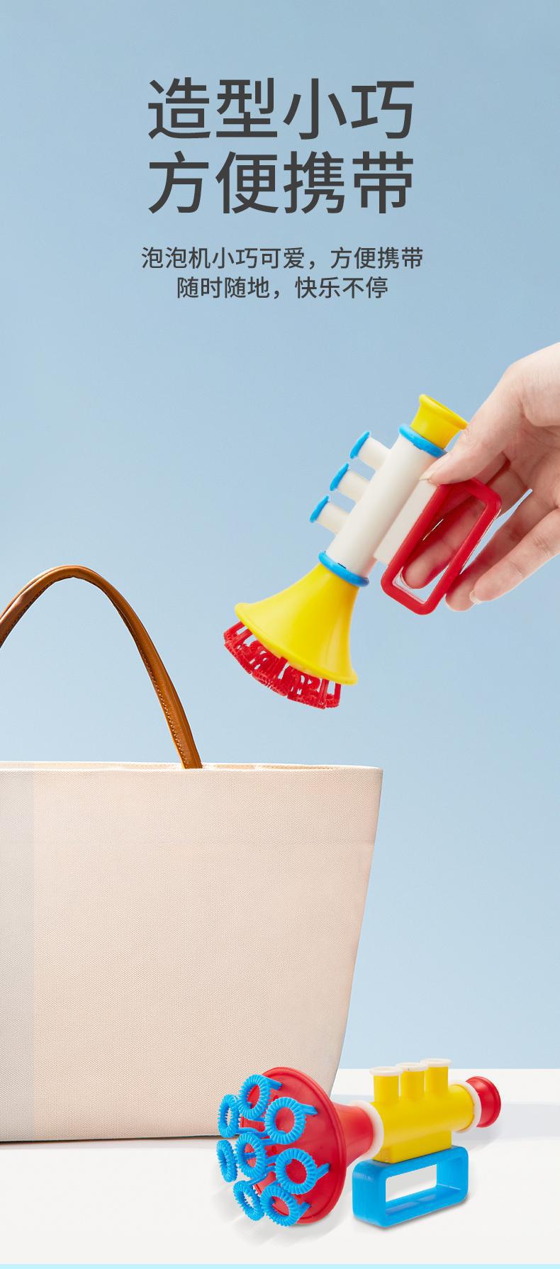 新款多孔泡泡小喇叭吹泡泡亲子户外互动游戏儿童玩具夜市地摊批发详情10
