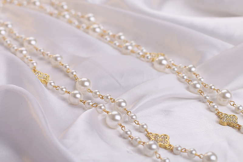 珍珠项链女款轻奢小众2023新款爆款颈链长款毛衣链衣服装饰配饰品详情13