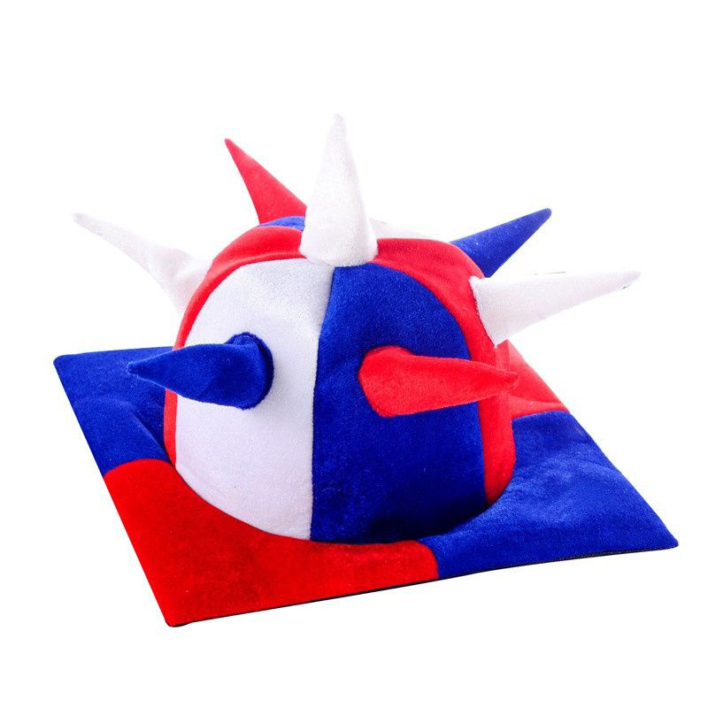 2026美加墨世界杯球迷产品密丝绒高帽足球造型国旗帽子助威道具详情5