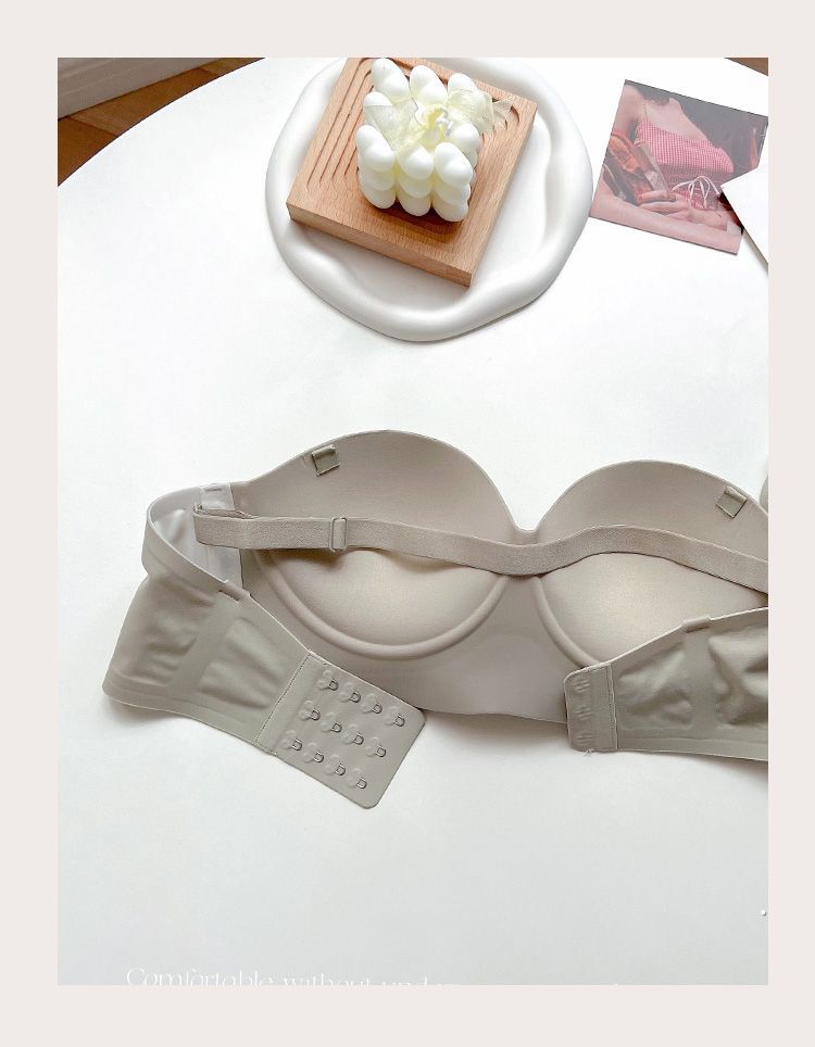 一片式小胸聚拢无痕内衣女收副乳上托隐形防走光抹胸蹦迪防滑文胸详情28