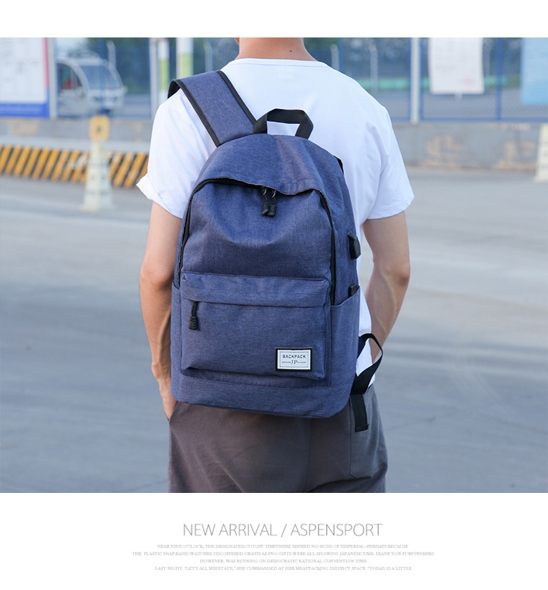 跨境书包小学生大容量简约背包男款2023新款时尚ins风双肩包外贸详情31