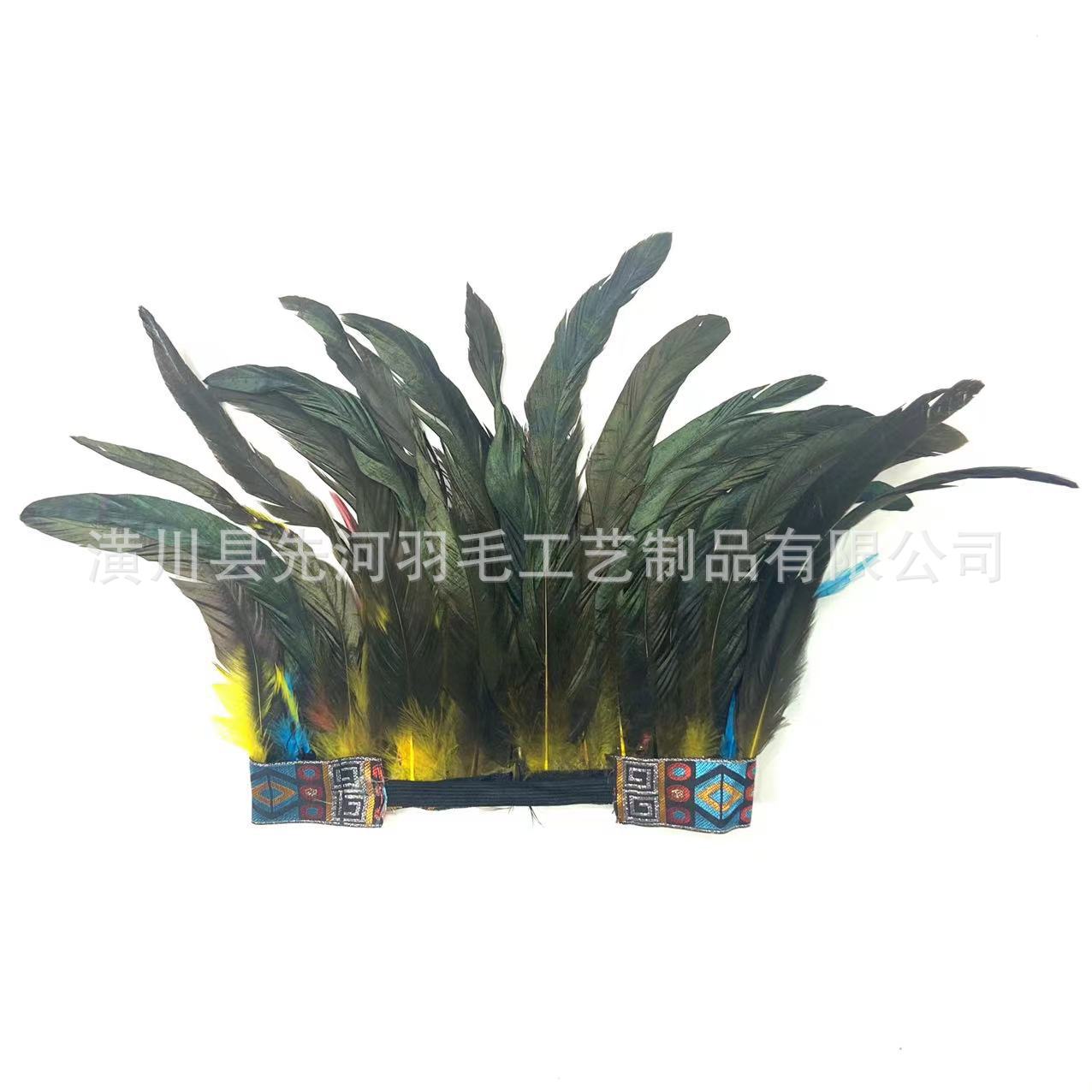 印第安人羽毛发饰非洲原始部落发带服装表演摄影cosplay走秀道具详情11