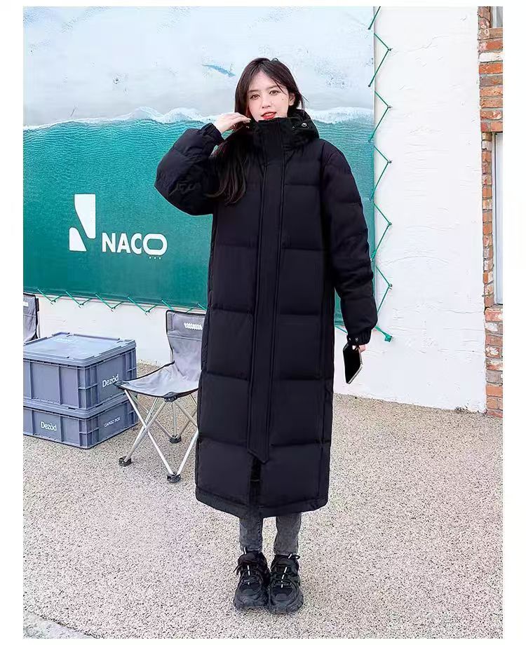 2025新款羽绒服女中长款中戏羽绒服长款过膝加厚白鸭绒羽绒衣外套详情6