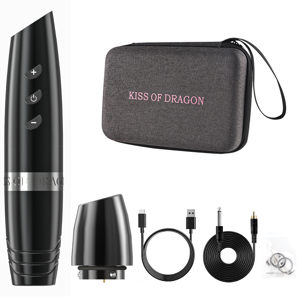 The new shanilak Dragon Kiss wireless charging tattoo pen set comes with a tattoo beauty tool pic 9