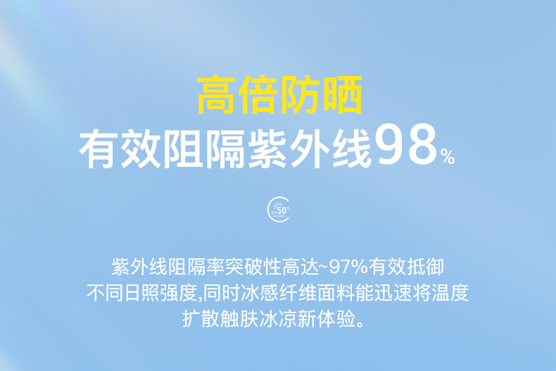 冰丝防晒手套透气薄款夏季女户外冰感骑行防滑露指手套可触屏XG58详情17