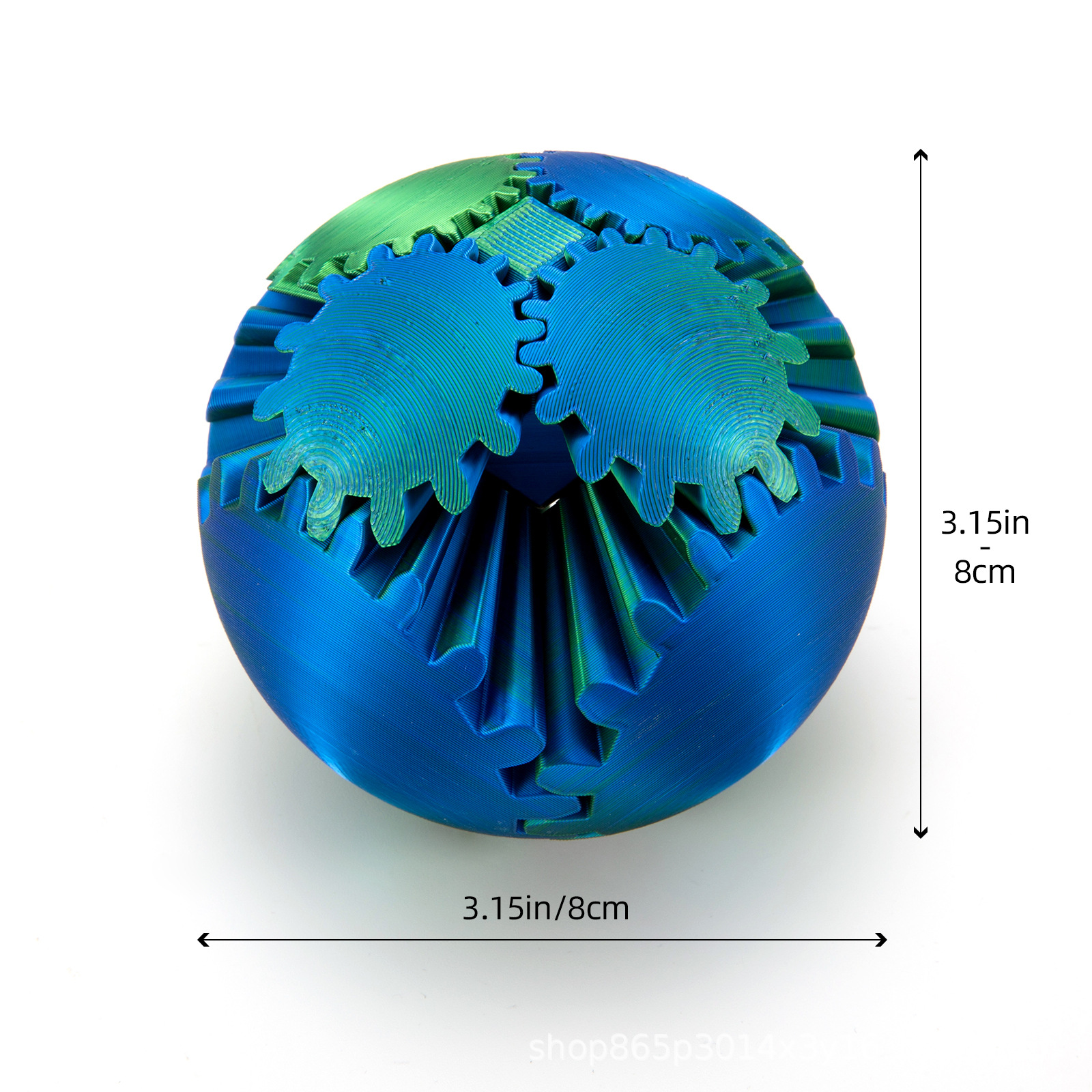 Explosivo creativo engranaje bola giratoria 3d impresión juguete Gear Ball Spin Ball puzzle modelo juguete pic 12