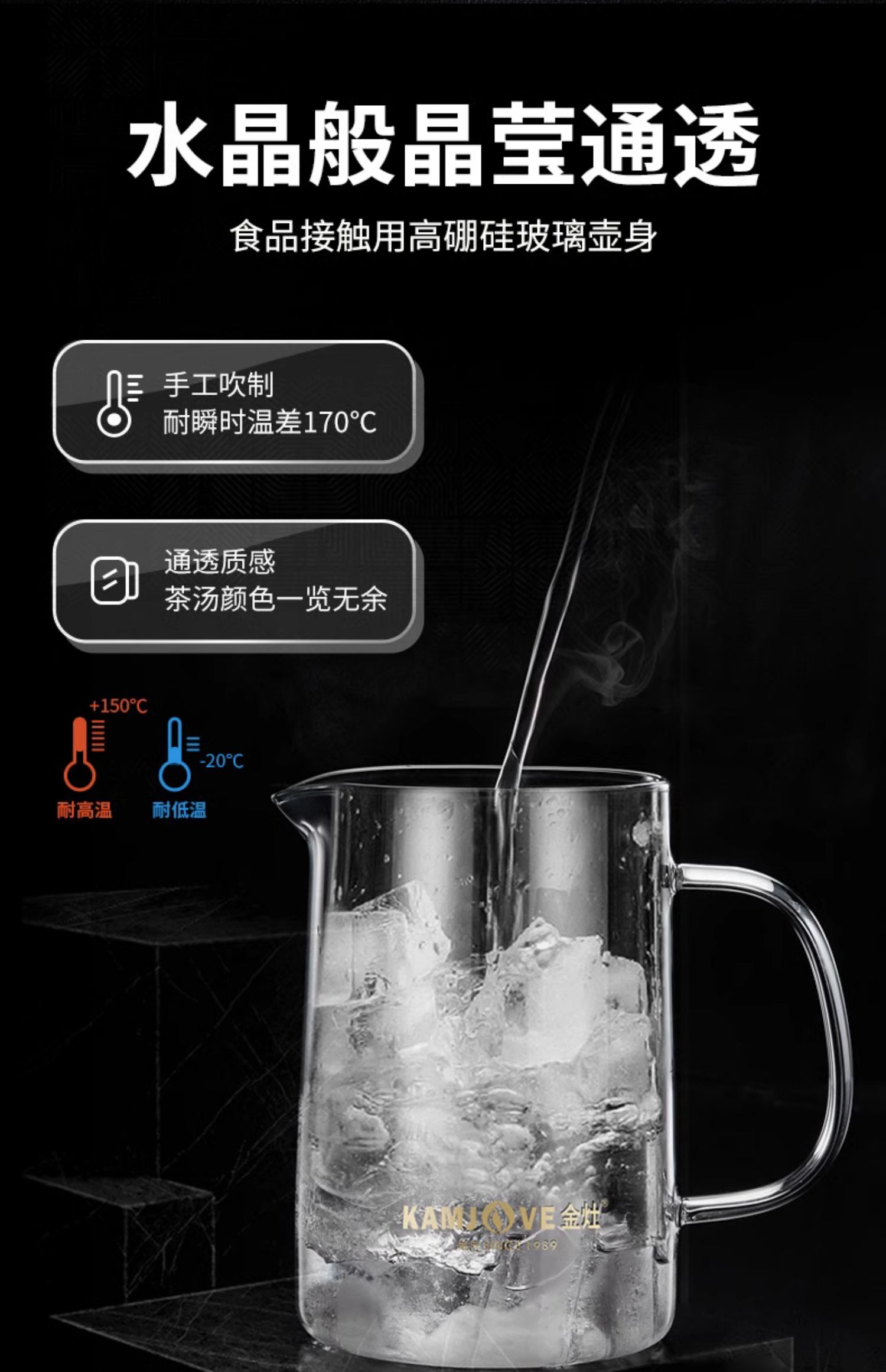 1F1313F3A-03 Piaoyi Cup Glass Teapot, Office Tea Set, Flower Tea Cup, Filter Teapot, Home pic 15