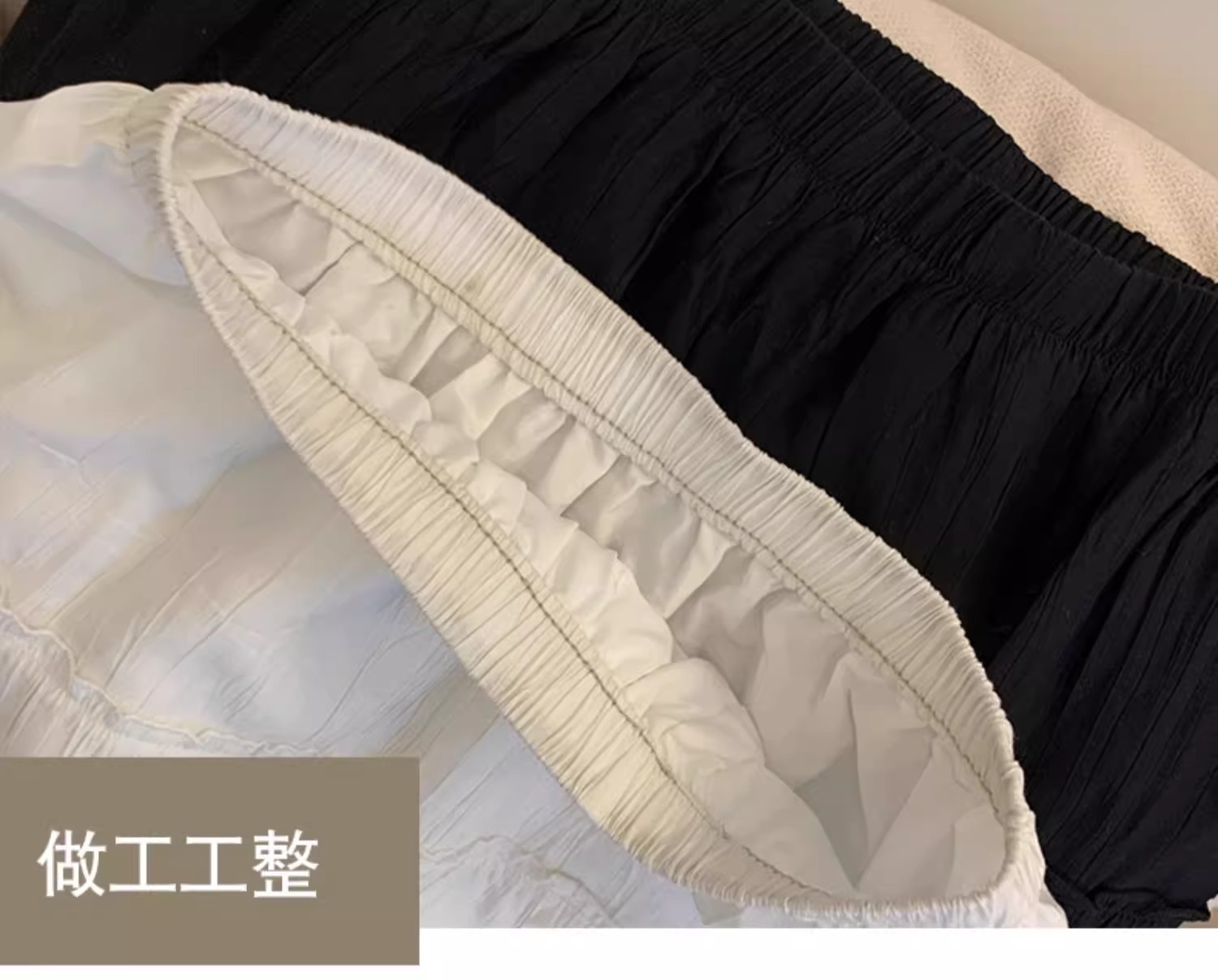 The new Korean-style gentle dress of Spring and Autumn features a high-waisted, slimming and versatile skirt with a stretched-waist midlength pic 5