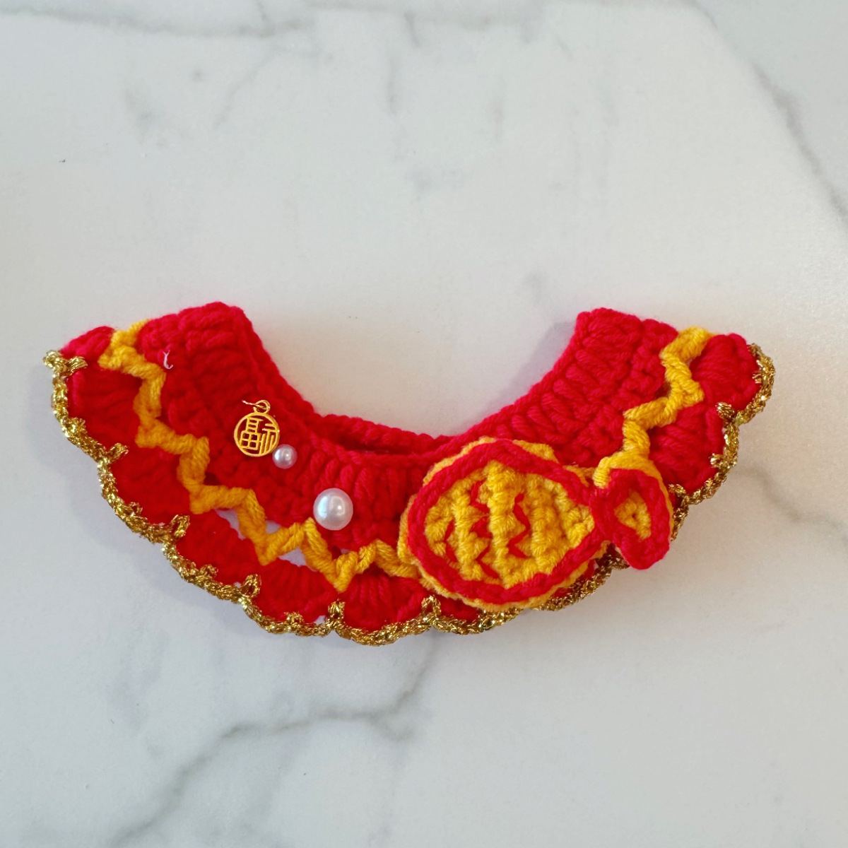 手工编织饰品围巾发带挂饰树脂奶油胶配件米珠奶油胶配饰多款混搭详情14