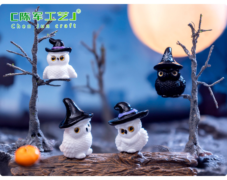 Cross-border new product micro-landscape creative Halloween Witch Ghost Pumpkin diy decorative accessories mini small ornaments pic 41