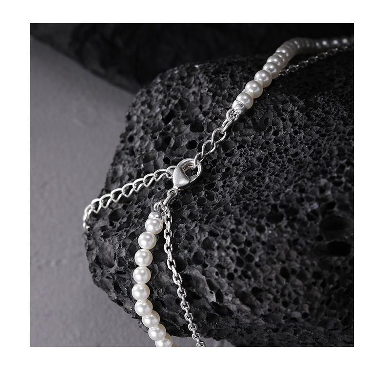 New Chinese-style double-layer cascading pendant feather chain pearl necklace for women, fashionable, exquisite, versatile and high-end collarbone chain wholesale pic 12