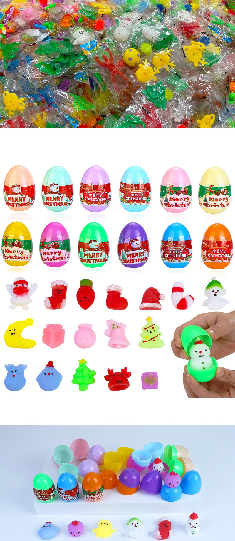 跨境圣诞节扭蛋玩具圣诞卡通小玩具幼儿园礼物圣诞节盲盒批发详情3