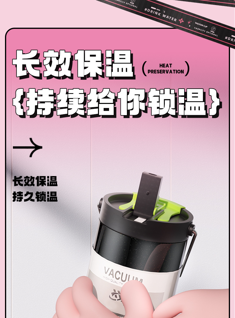 跨境新款热销保温保冷316不锈钢汽车杯防漏简约便携双饮提手水杯详情8