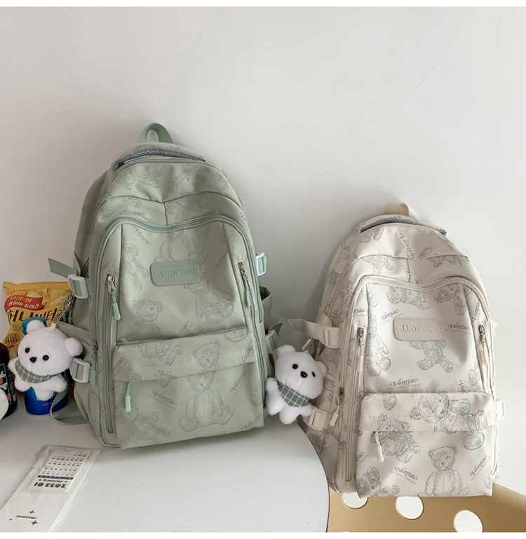 新款潮牌韩版书包女大容量中学生双肩包清新甜美休闲旅行双肩包详情46