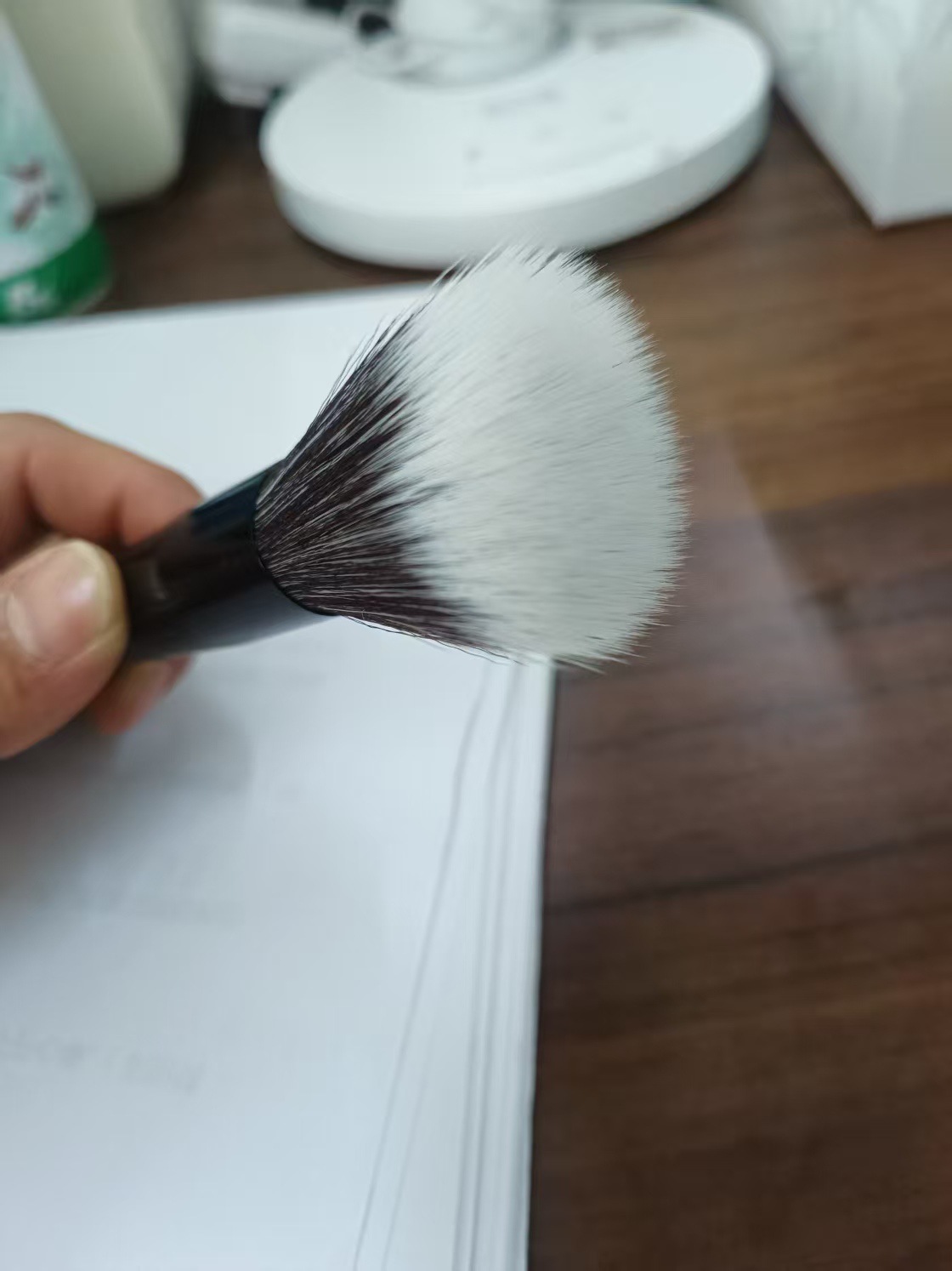 跨境定妆散粉腮红刷平头粉底刷柔软化妆刷BB霜粉底液刷平头化妆刷详情12