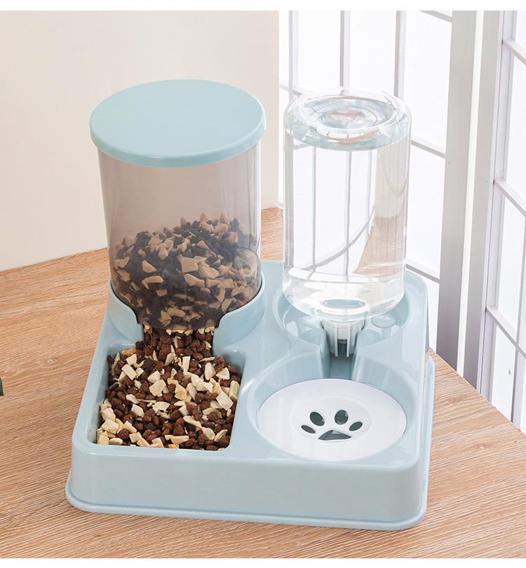 Cat bowl, dog bowl, automatic water dispenser, feeder, non-wet mouth, anti-tipping food bowl, cat food bowl, for cats and pets pic 24