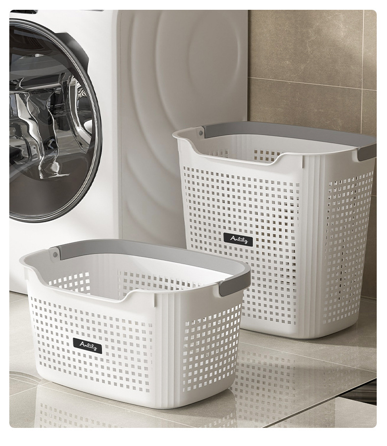 新款脏衣篓家用收纳筐卫生间浴室洗衣篮分区放脏衣服置物架脏衣桶详情19