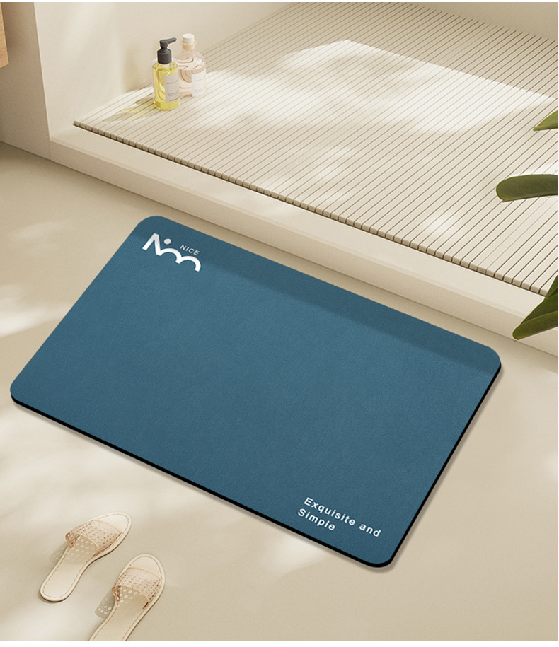 硅藻泥极简浴室防滑地垫卫生间吸水垫厕所卫浴速干脚垫洗手间门垫详情21