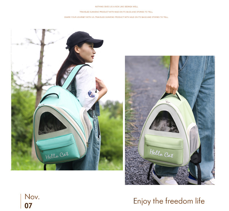 Puppy backpacks, pet bags, multi-color and versatile outdoor cat bags, wholesale cat bags, pet backpacks pic 11