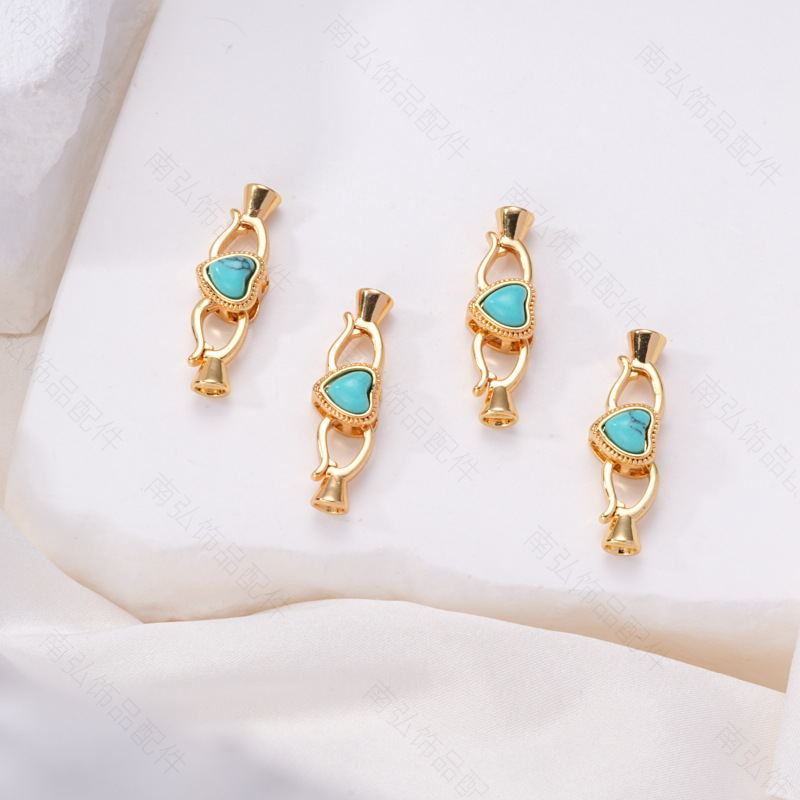 Xiaomi pearl, pearl necklace, clasp, stone connection, end clasp, mother-and-child clasp, sweater chain buckle, diy jewelry, copper accessories pic 11