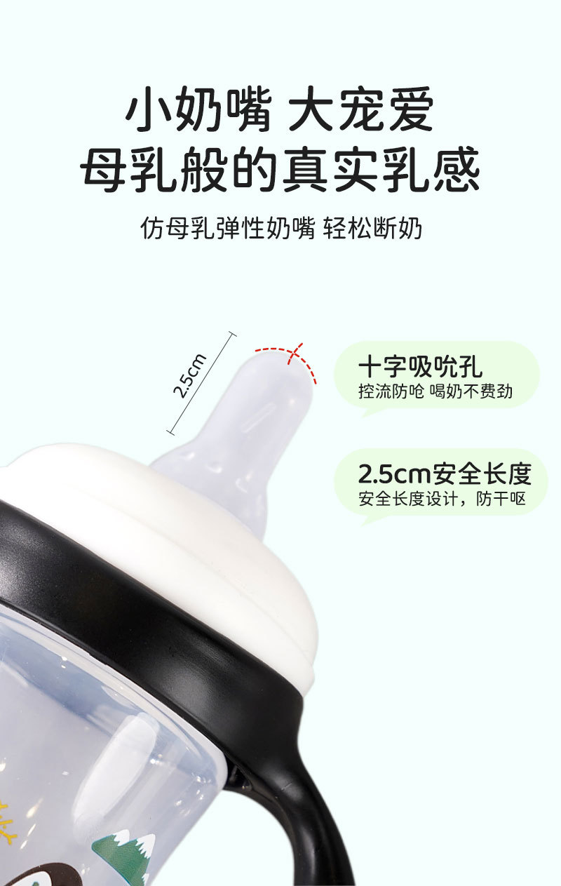 跨境专供 新生儿奶瓶一PP材质仿母乳防胀气母婴用品工厂直销详情4