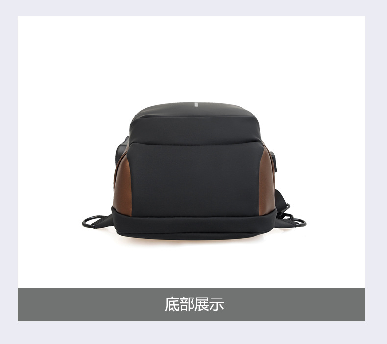 单肩包男款潮流防盗密码锁男士胸包尼龙外贸新款大容量斜挎包手提详情39