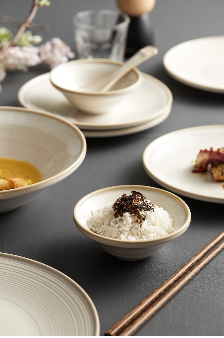 日式轻奢线纹陶瓷餐具礼盒现代简约乔迁新居送礼碗盘组合餐具批发详情15