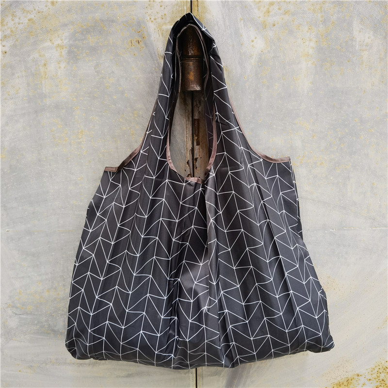 超大号卡通日本折叠环保购物袋防水尼龙买菜包收纳包米奇头手提袋详情7