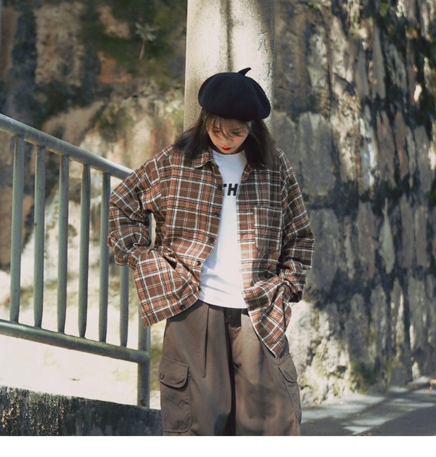 贝雷帽女秋冬季新款八角画家帽休闲百搭报童帽子复古英伦帽子详情8