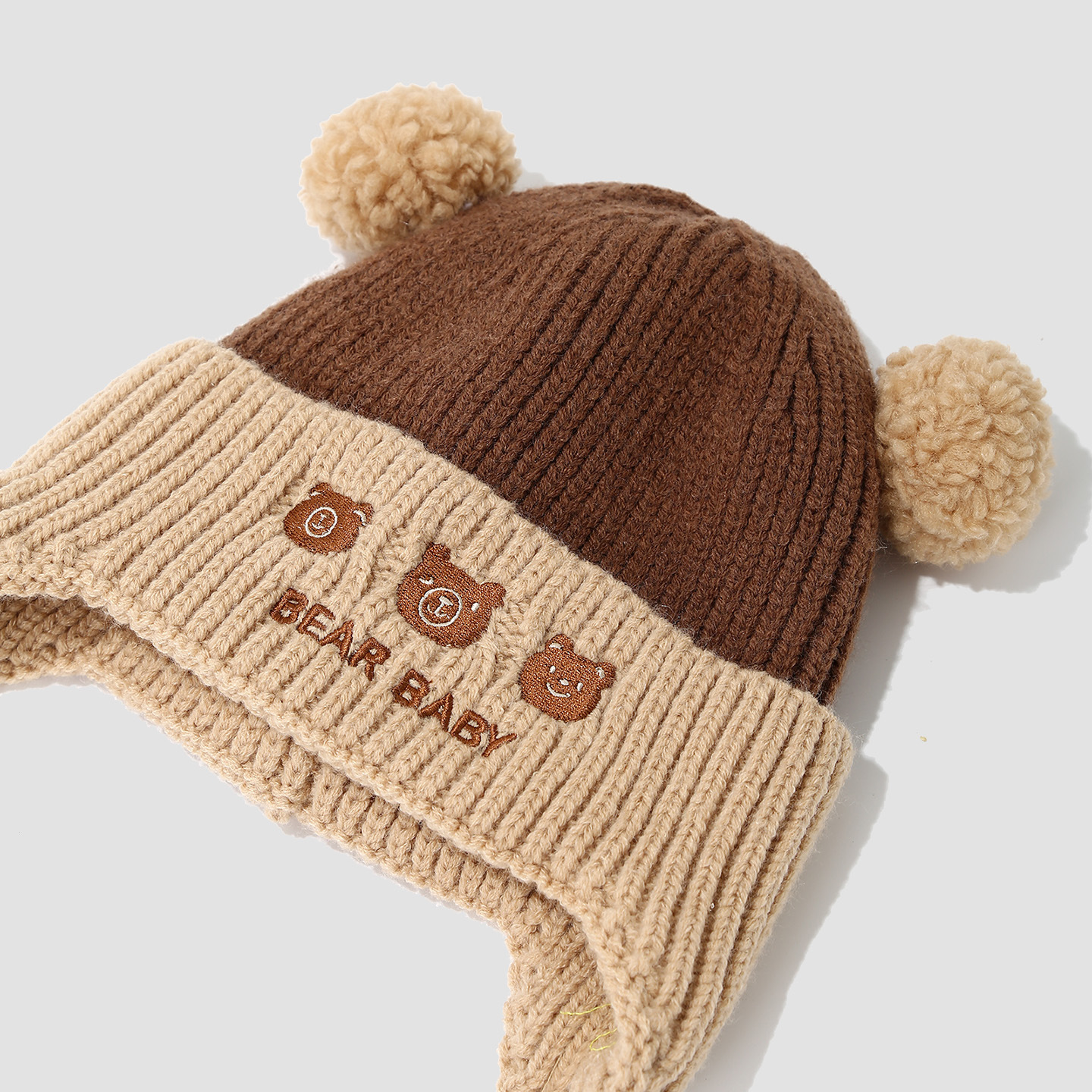 儿童帽子冬季加厚宝宝护耳帽保暖男女童毛线帽秋冬小孩针织帽防风详情9