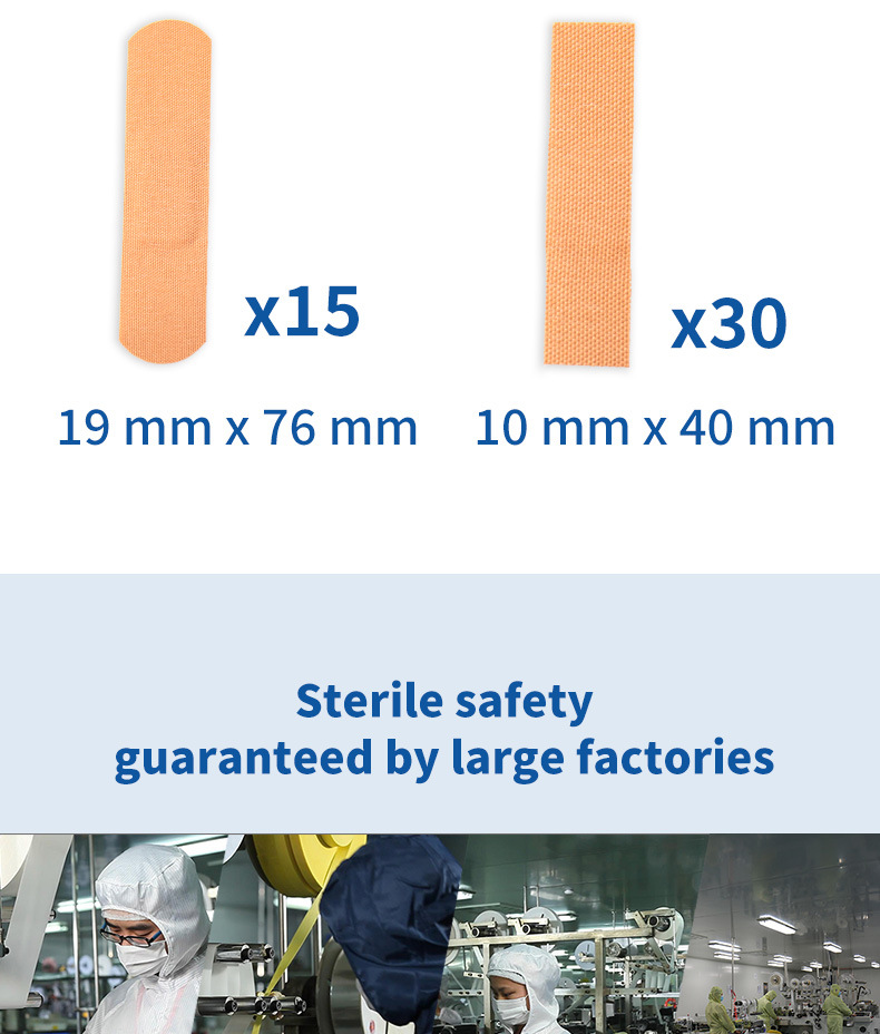 跨境专供医用高粘透气防磨脚擦伤洗澡伤口创口贴止血PEVA创可贴详情13