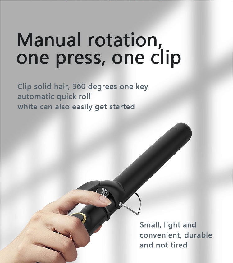 Amazon curling iron manufacturer wholesale temperature-controlled curling irons, ceramic glaze perming and styling rods, cross-border pic 9