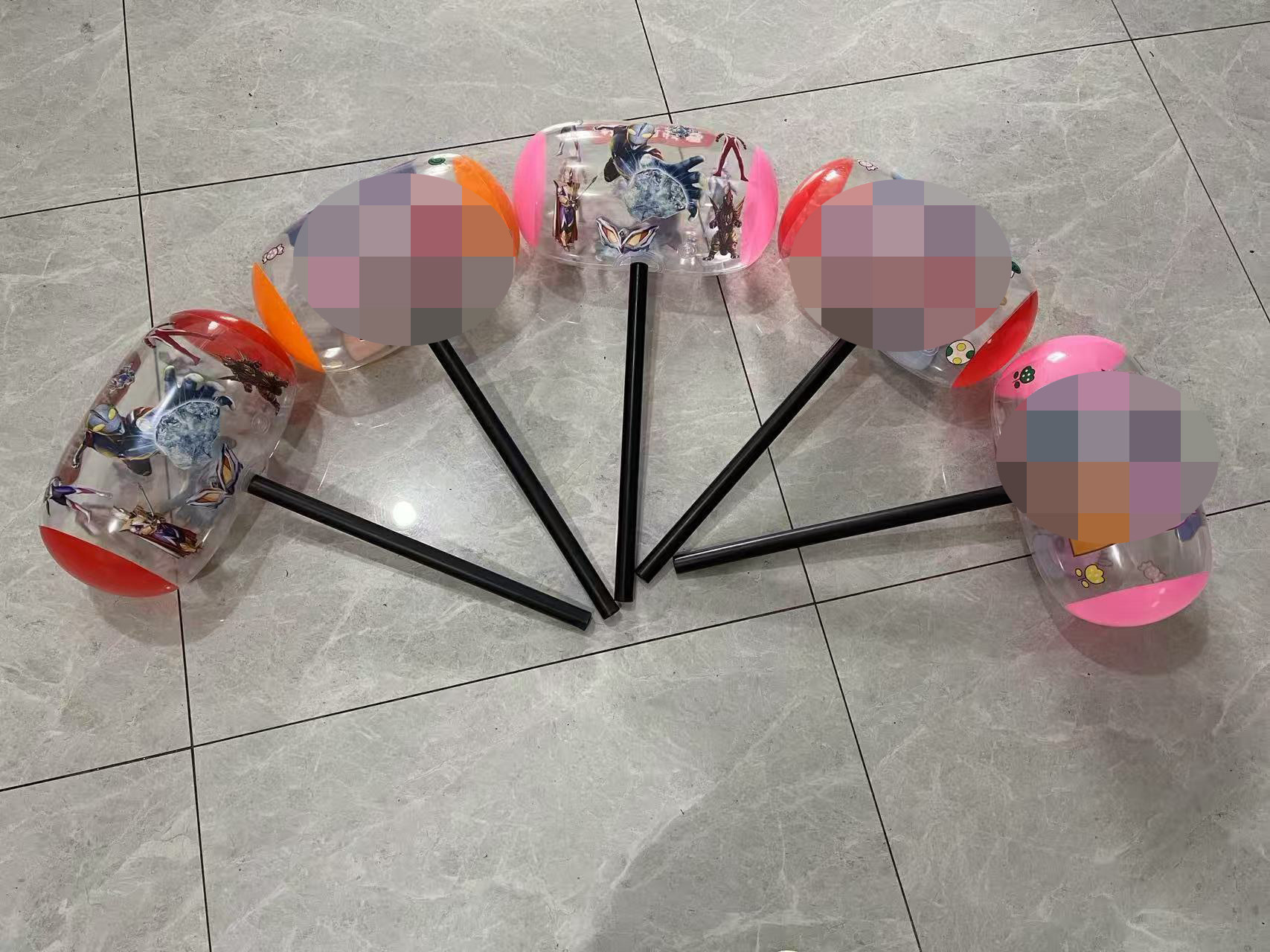 发光充气千吨锤大号充气玩具1000吨锤子大号千吨锤儿童手持惩罚锤详情5