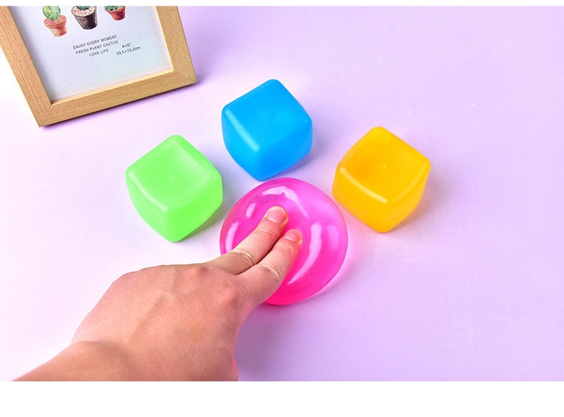 跨境Needoh麦芽糖冰块捏捏乐慢回弹减压四色正方形解压玩具现货详情9