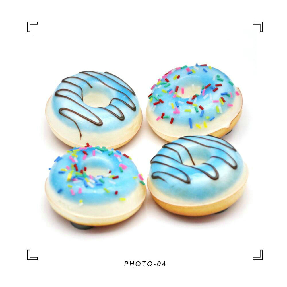 Small doughnut model fridge magnets, creative home decorations, soft and elastic, pinchable, novel supply, commercial doughnut machines, waffle ovens, food and beverage processing equipment pic 12
