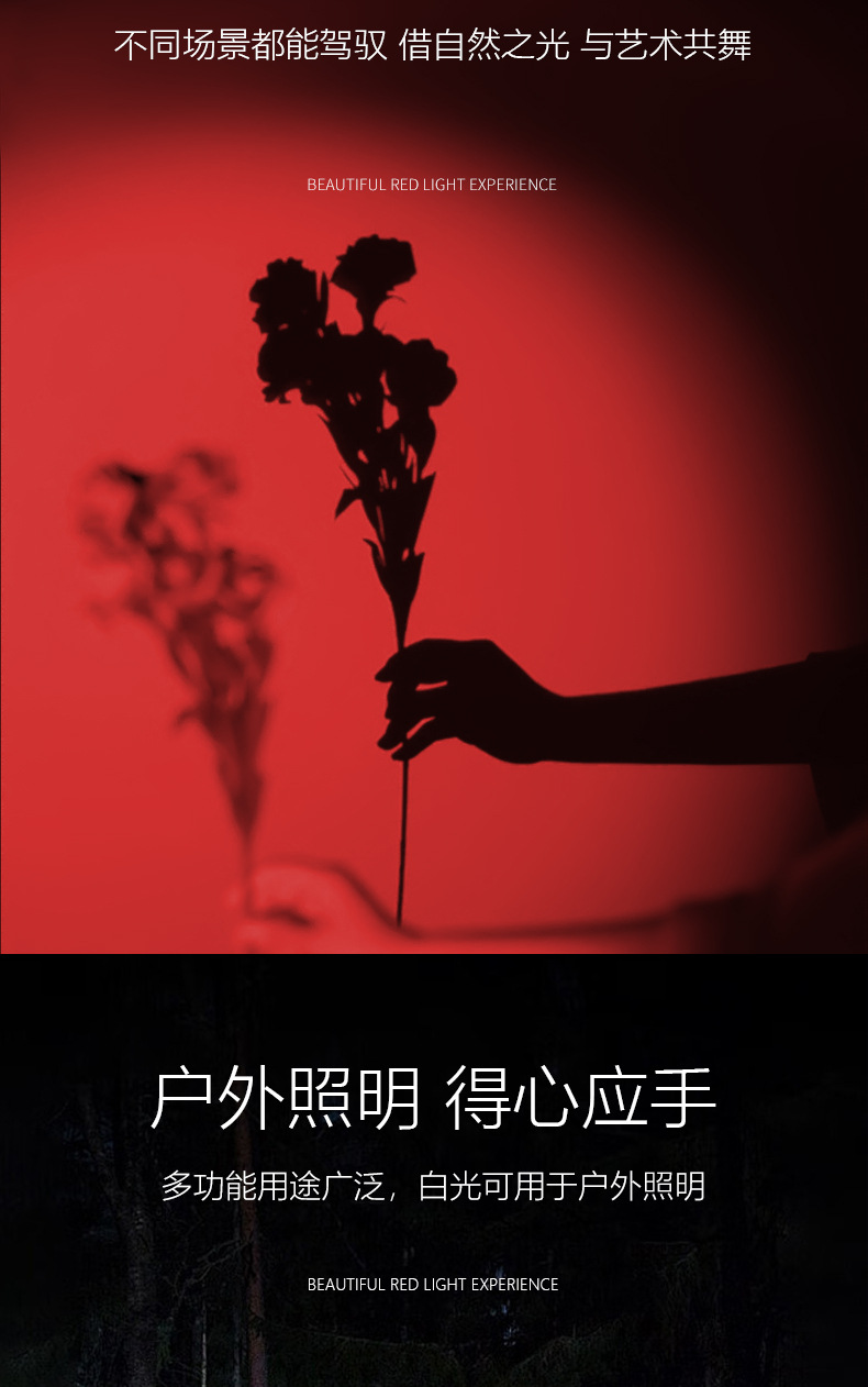 六光源跨境爆款手电筒玉石鉴定专用多功能文玩鉴别led紫光手电筒详情15
