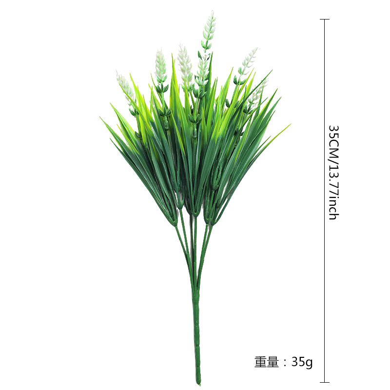 仿真春草紫色薰衣草花束盆栽园艺装饰仿真花厂家批发新款塑料麦穗详情2