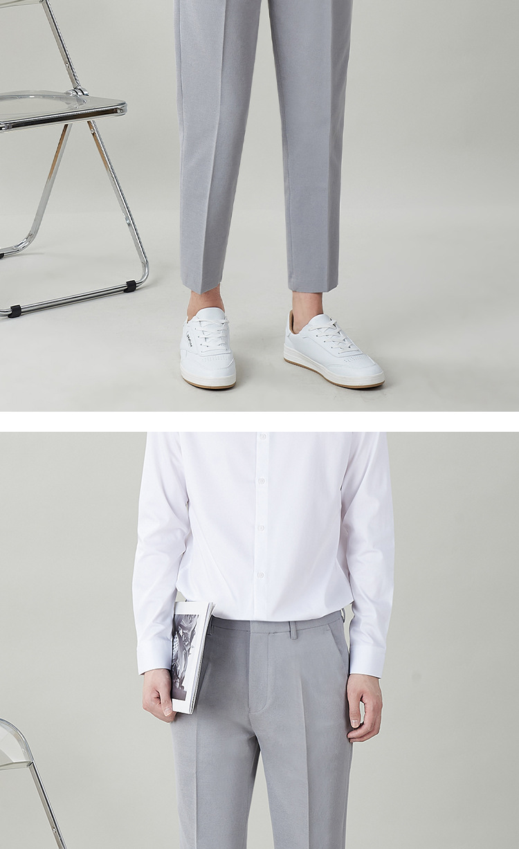 西裤男直筒修身宽松商务正装休闲潮流韩版男士春夏裤子免烫西装裤详情14