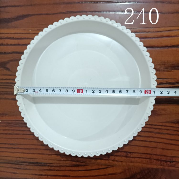 【 Zone 3-7 】240x30 white flower pot stand 600 yuan per piece, 240x30 white plastic flower pot stand, flower pot bottom pad 2 yuan wholesale supply 1 yuan free gift pic 1