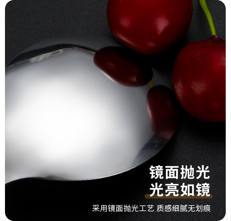 不锈钢西餐餐具高颜值酒店家用创意牛排刀沙拉甜品勺子叉子高级感详情8