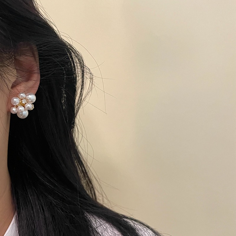 小众设计感珍珠耳环锆石轻奢风高级感925银针韩版春夏新款个性女~详情17