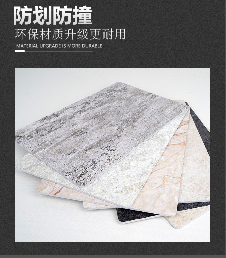 uv board imitation marble high-gloss wall panel, PVC decorative panel, waterproof and flame-retardant, hotel project, stone plastic UV board for export pic 2