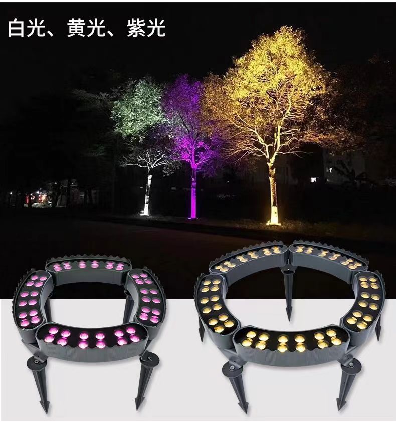 Factory wholesale solar tree-hugging lights, LED tree lighting lights, outdoor waterproof lighting lamps, solar garden lights and colored lights pic 11