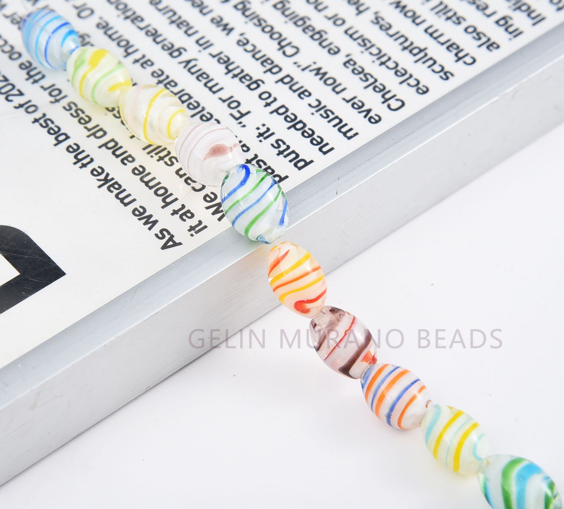 琉璃珠香灰手链手工项链毛衣链耳环头饰材料鼓形散珠diy饰品配件详情3