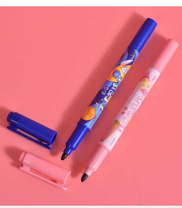 The Tianfeng 1971/1972 double-headed oil-based marker pen is suitable for various material surfaces pic 13