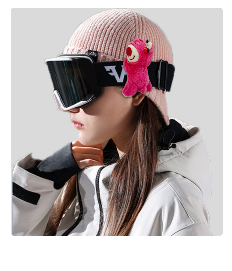 【BERTON OUTDOOOR】滑雪系列立体玩偶滑雪护目镜玩偶背夹式固定滑雪骑行眼镜织带配件公仔个性装饰新款详情11