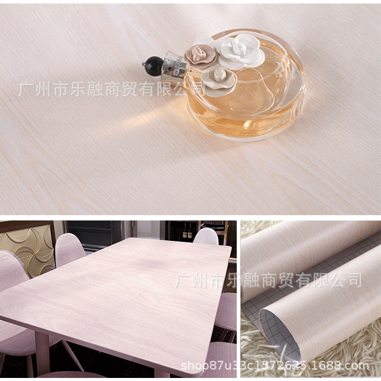 跨境批发木纹贴纸桌面衣柜柜子翻新防水自粘自带胶壁纸背景墙加厚详情5