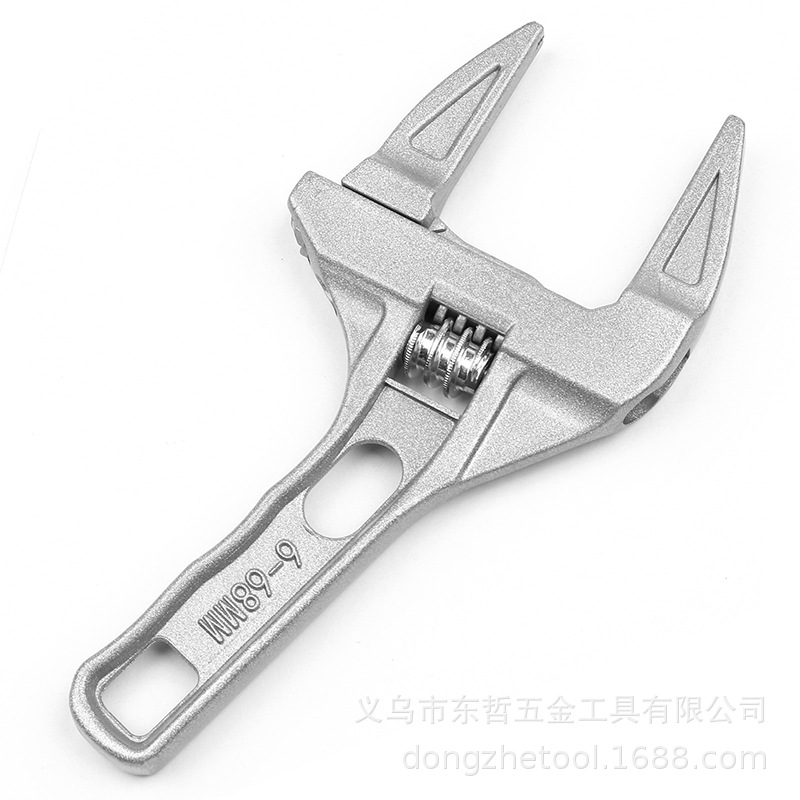 Bathroom wrench tool, multi-functional short-handle large-opening maintenance board, drain pipe, air conditioner adjustable wrench pic 11