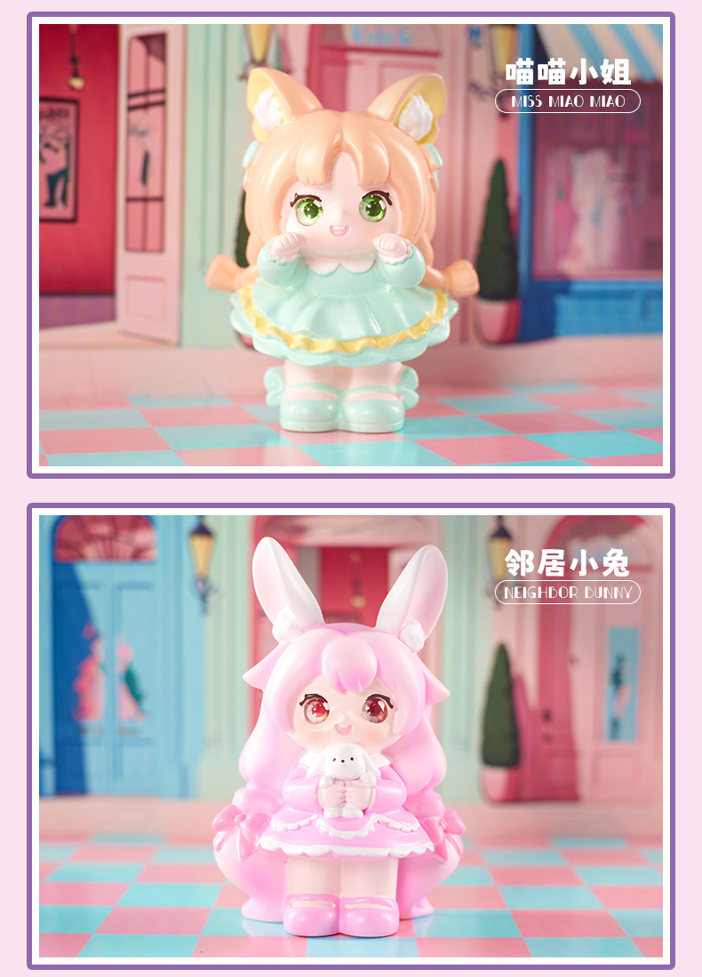 创意礼品神话小镇系列盲盒卡通动漫潮玩装饰摆件女生精美礼品批发详情7